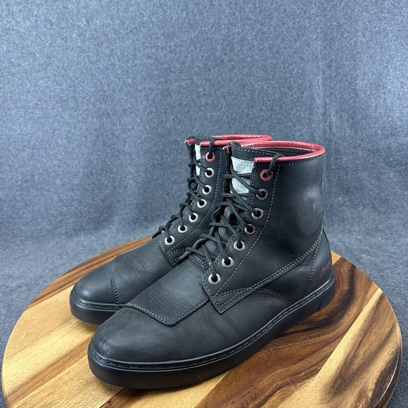 Indian Motorcycle Leather Bryant Vibram Sneakers Mens Size 11 Black/Red main image 11